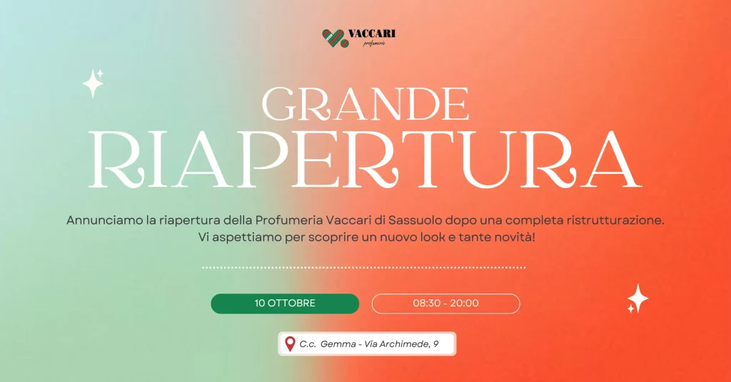 profumeria vaccari - sassuolo -make up - nuovo negozio